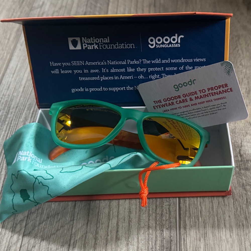 Goodr Green and Yellow National Park Series Sunglasses- Yellowstone Park